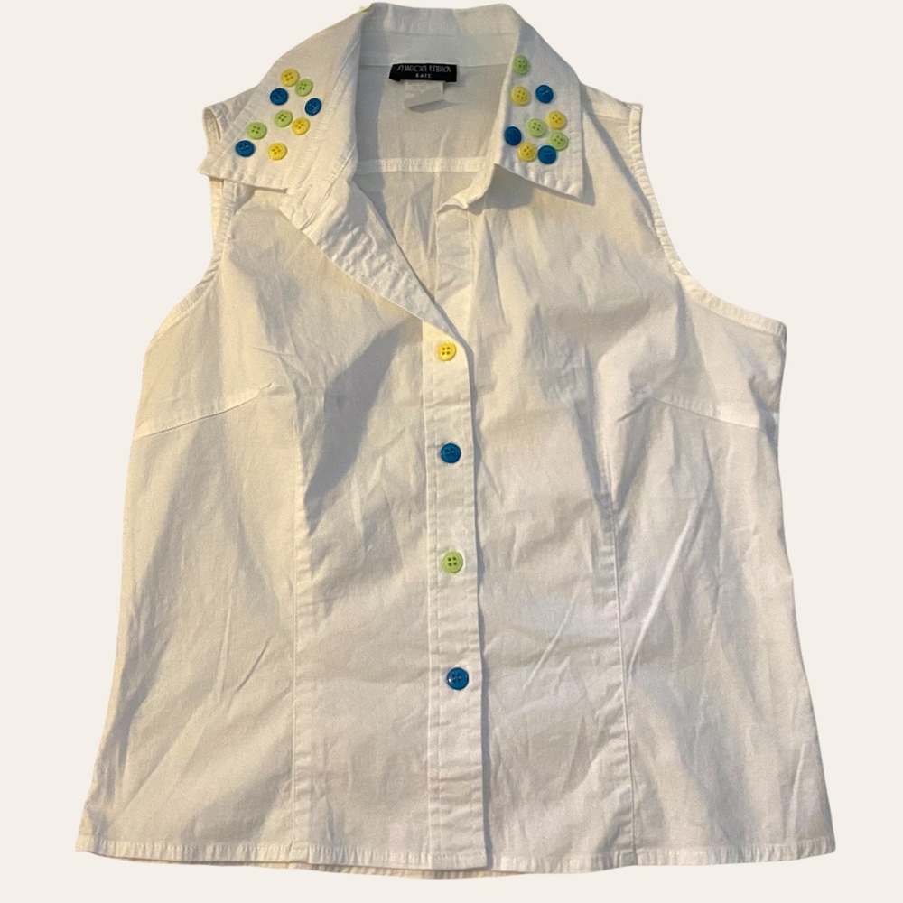 Sharon Endick Vintage White Button Up